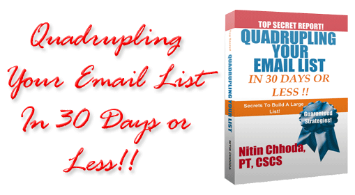 Quadrupling Your Email List in 30 Days or Less